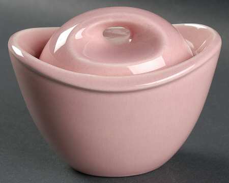 Epicure Dawn Pink Sugar Bowl & Lid