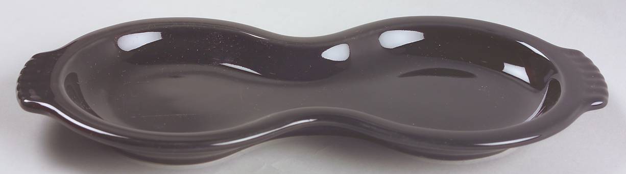 Fiesta Black (Intro 1986) Tray for Creamer & Sugar with Lid