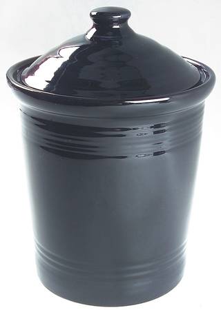 Fiesta Black (Intro 1986) Medium Canister & Lid