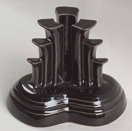Fiesta Black (Intro 1986) Tripod Candleholder