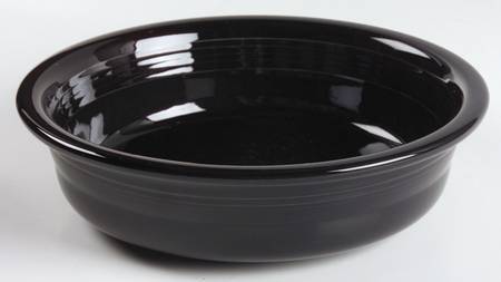 Fiesta Black (Intro 1986) 10" Large Salad Serving Bowl