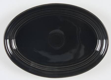Fiesta Black (Intro 1986) 9" Oval Serving Platter
