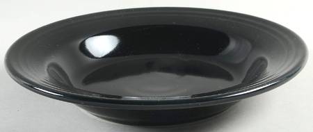 Fiesta Black (Intro 1986) Large Rim Soup Bowl