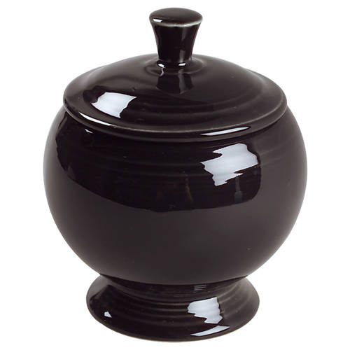 Fiesta Black (Intro 1986) Individual Sugar Bowl & Lid