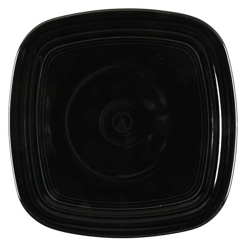 Fiesta Black (Intro 1986) Square Luncheon Plate