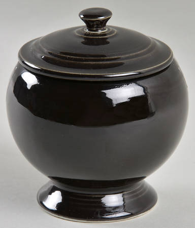 Fiesta Black (Intro 1986) Individual Sugar Bowl & Lid