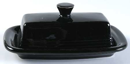 Fiesta Black (Intro 1986) Extra Large 1/4 Lb Covered Butter