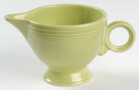 Fiesta Chartreuse (Older) Ring Handle Creamer