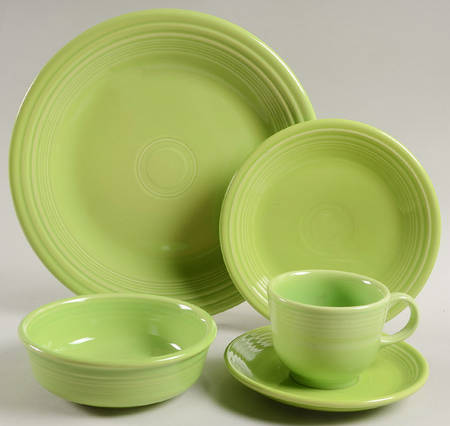 Fiesta Chartreuse (Intro 1997) 5 Piece Place Setting