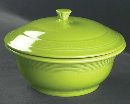 Fiesta Chartreuse (Intro 1997) 2 Qt Round Covered Casserole (MB 9 Base)