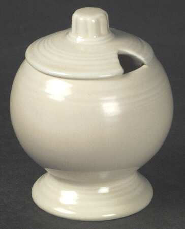 Fiesta Old Ivory (Cream) Mustard Jar & Lid