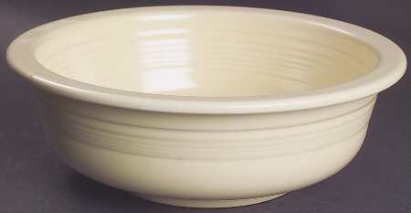 Fiesta Old Ivory (Cream) 9" Nappy by Homer Laughlin 