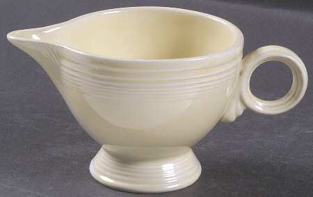 Fiesta Old Ivory (Cream) Ring Handle Creamer by Homer Laughlin 