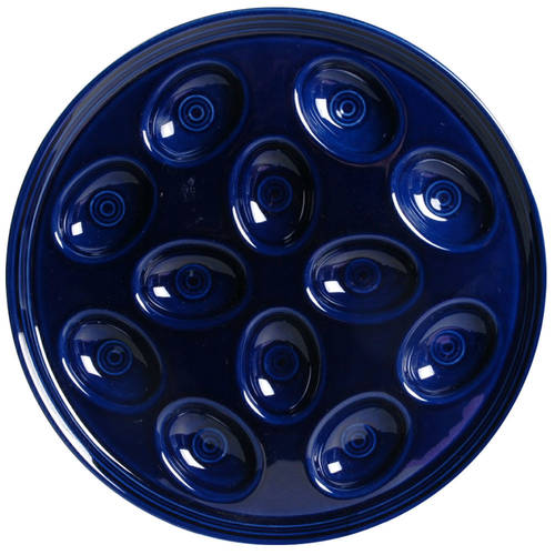 Fiesta Cobalt Blue (Intro 1986) Deviled Egg Plate