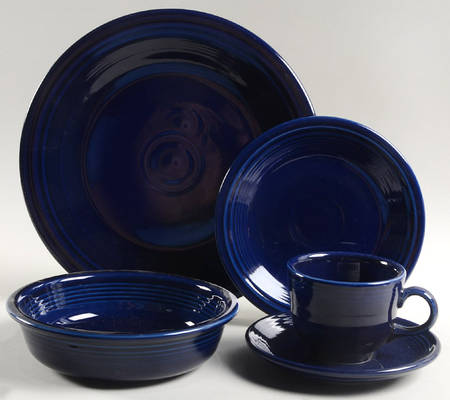 Fiesta Cobalt Blue (Intro 1986) 5 Piece Place Setting
