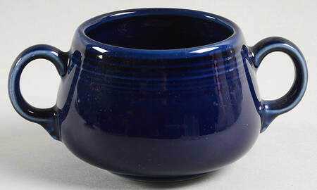 Fiesta Cobalt Blue (Intro 1986) Sugar Bowl No Lid
