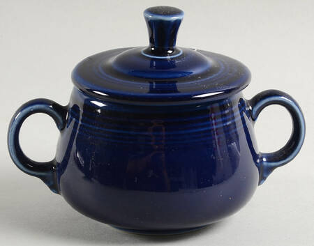 Fiesta Cobalt Blue (Intro 1986) Sugar Bowl & Lid