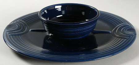 Fiesta Cobalt Blue (Intro 1986) 2 Pc Chip/Dip Set (Uses the Cerc & Traho)