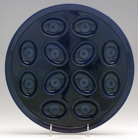 Fiesta Cobalt Blue (Intro 1986) Deviled Egg Plate