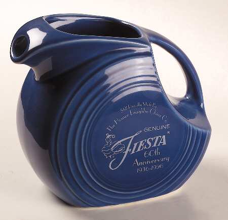 Fiesta Cobalt Blue (Intro 1986) 60 Anniversary Disk Pitcher