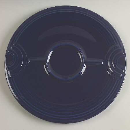 Fiesta Cobalt Blue (Intro 1986) Hostess Tray for Chip and Dip