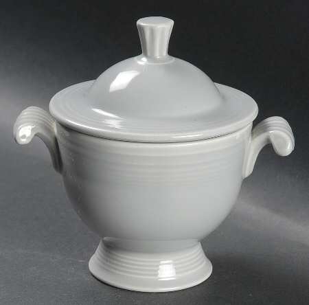 Fiesta Gray (Older) Sugar Bowl & Lid