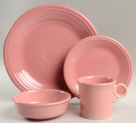 Fiesta Rose (Intro 1986) 4 Piece Place Setting