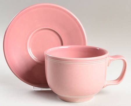 Fiesta Rose (Intro 1986) Jumbo Cup & Saucer Set