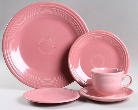 Fiesta Rose (Intro 1986) 5 Piece Place Setting