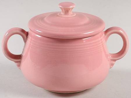 Fiesta Rose (Intro 1986) Sugar Bowl & Lid