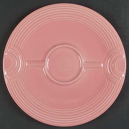 Fiesta Rose (Intro 1986) Hostess Tray for Chip and Dip