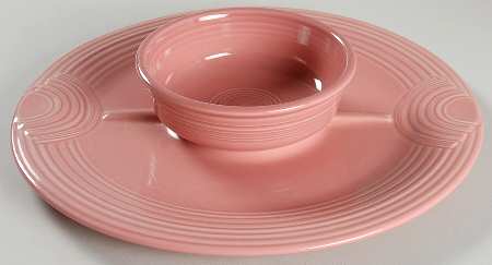 Fiesta Rose (Intro 1986) 2 Pc Chip/Dip Set (Uses the Cerc & Traho)