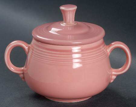 Fiesta Rose (Intro 1986) Sugar Bowl & Lid