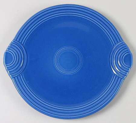 Fiesta Sapphire Blue (Intro 1996) Handled Cake Plate