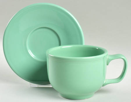 Fiesta Sea Mist Green (Intro 1989) Jumbo Cup & Saucer Set