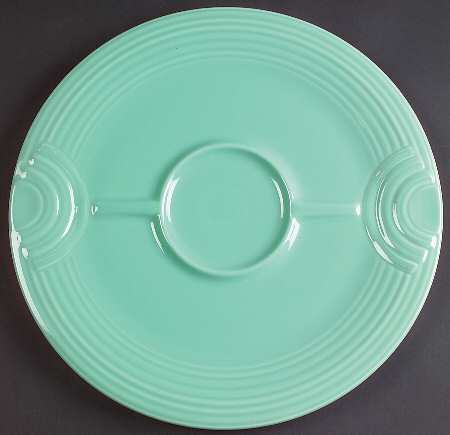 Fiesta Sea Mist Green (Intro 1989) Hostess Tray for Chip and Dip