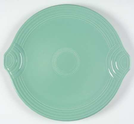Fiesta Sea Mist Green (Intro 1989) Handled Cake Plate