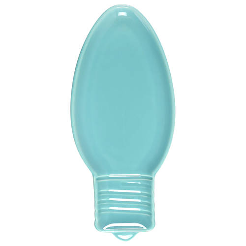 Fiesta Turquoise (Intro 1986) Light Bulb Shaped Appetizer Plate by Homer Laughlin 