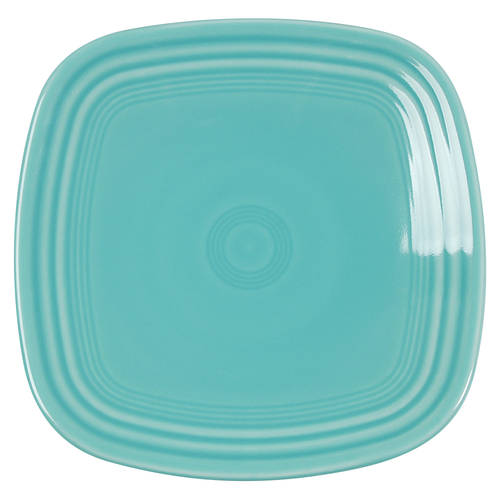 Fiesta Turquoise (Intro 1986) Square Salad Plate by Homer Laughlin 