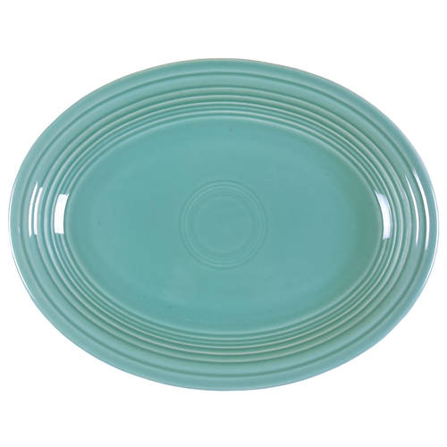 Fiesta Turquoise (Intro 1986) 11" Oval Serving Platter by Homer Laughlin 