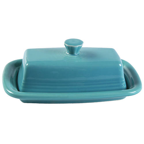 Fiesta Turquoise (Intro 1986) Extra Large 1/4 Lb Covered Butter by Homer Laughlin 