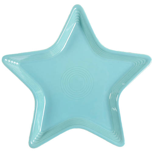 Fiesta Turquoise (Intro 1986) Star Shaped Plate by Homer Laughlin 