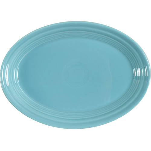 Fiesta Turquoise (Intro 1986) 9" Oval Serving Platter by Homer Laughlin 