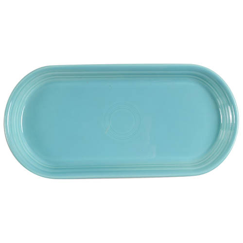 Fiesta Turquoise (Intro 1986) 12" Oblong Serving Platter by Homer Laughlin 