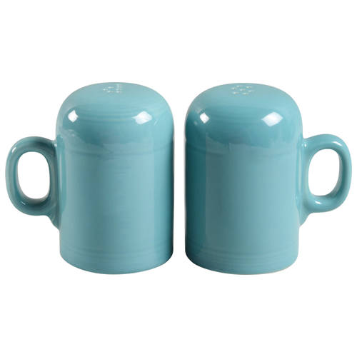 Fiesta Turquoise (Intro 1986) Stove Top Salt & Pepper Set by Homer Laughlin 