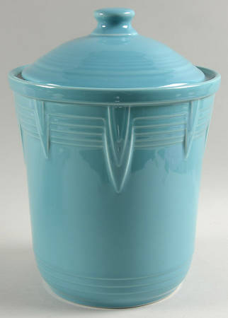 Fiesta Turquoise (Intro 1986) Large Canister & Lid