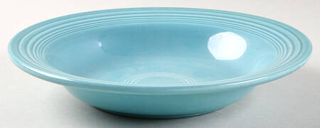 Fiesta Turquoise (Intro 1986) Rim Soup Bowl