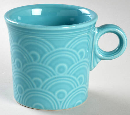 Fiesta Turquoise (Intro 1986) Embossed Mug