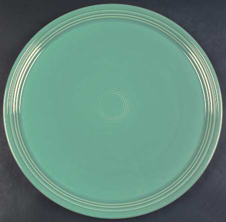 Fiesta Turquoise (Intro 1986) 15" Pizza Tray by Homer Laughlin 