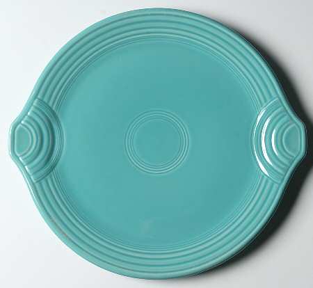 Fiesta Turquoise (Intro 1986) Handled Cake Plate